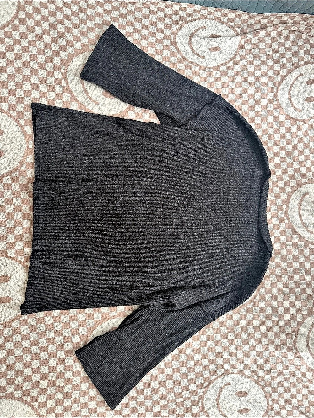 Zenana- Women’s Black Henley Top - Picture 5 of 6